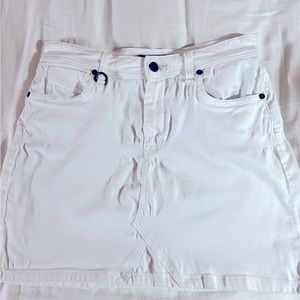 White denim BURBERRY BRIT 90s mini skirt US size 8